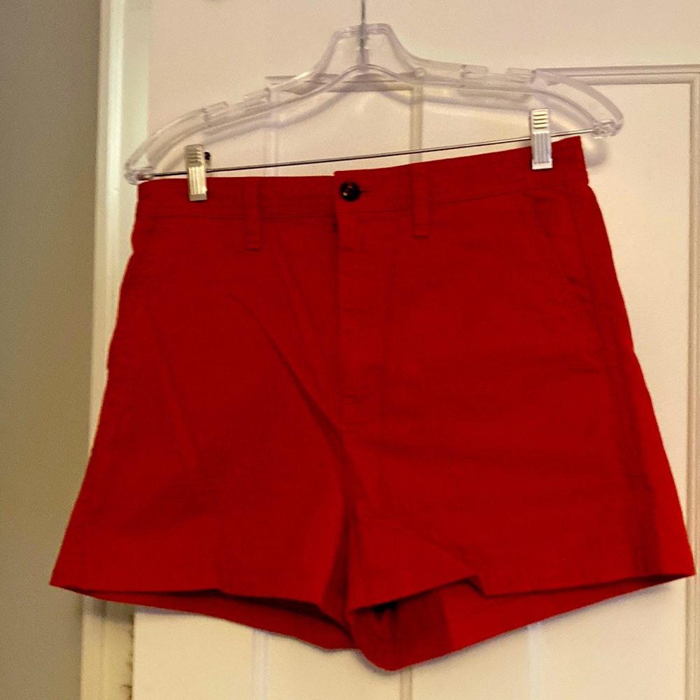 Burnt red Madewell shorts